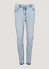 April Vintage Wash Ripped Jeans - Size 08 29 leg Image 5