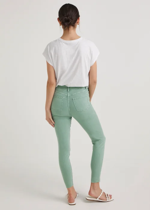 April Mint Ankle Grazer Super Skinny Jeans - Size 8 Image 2