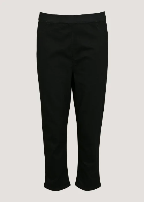 Rosie Black Cropped Pull On Jeggings - 8 Image 5