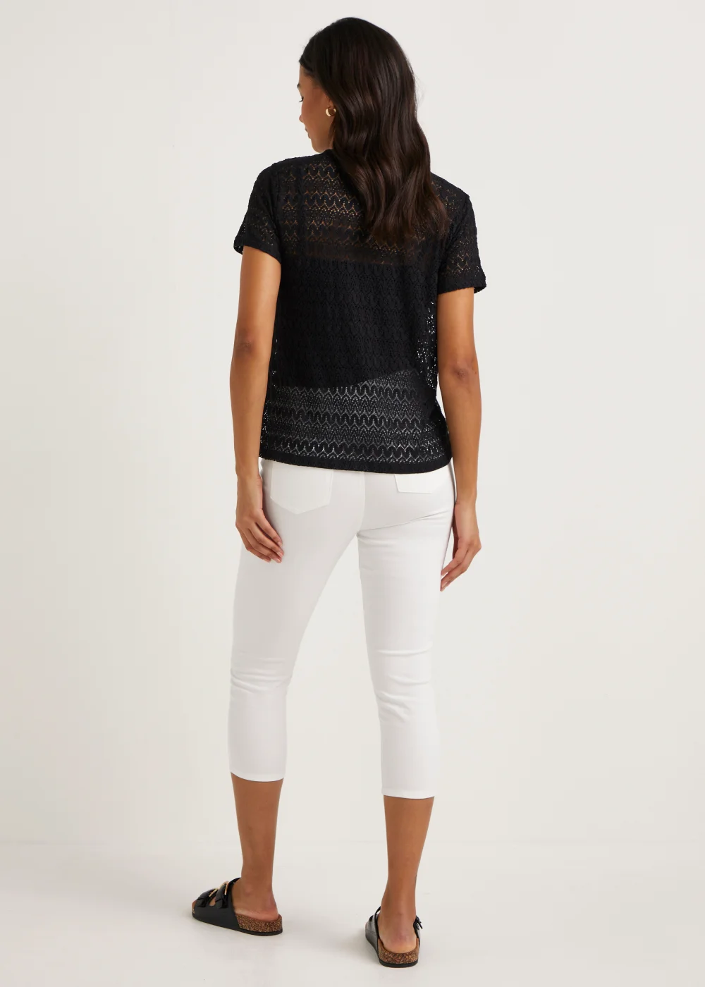 Rosie White Cropped Pull On Jeggings - 8 Image 2