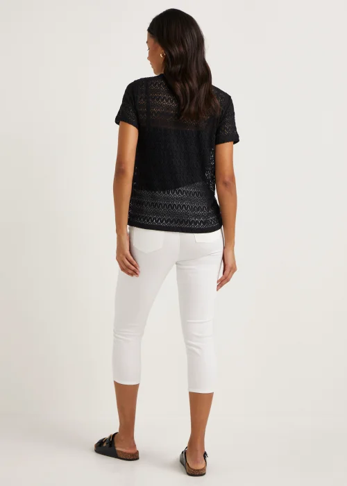 Rosie White Cropped Pull On Jeggings - 8 Image 2