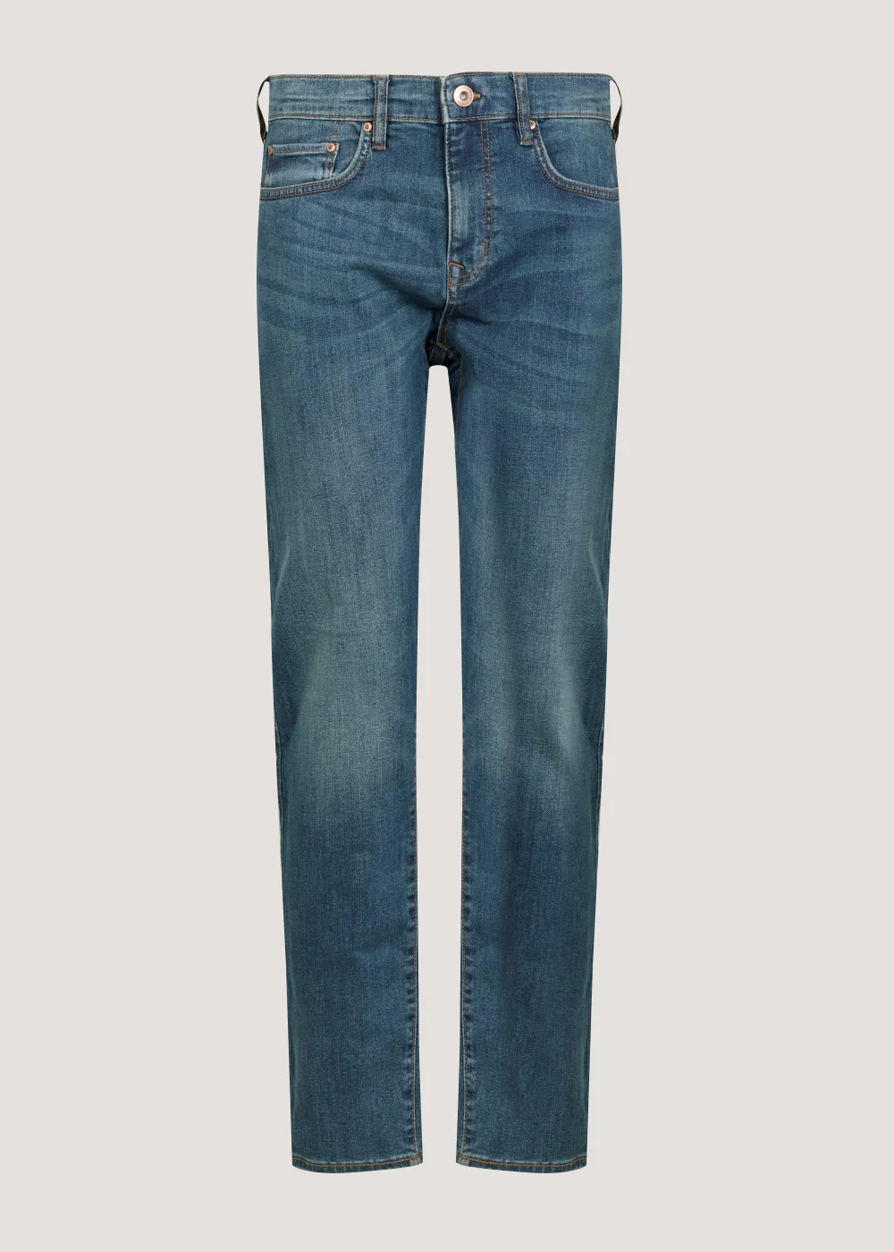 Green Wash Slim Fit Tapered Jeans - 30 Waist Regular Image 1