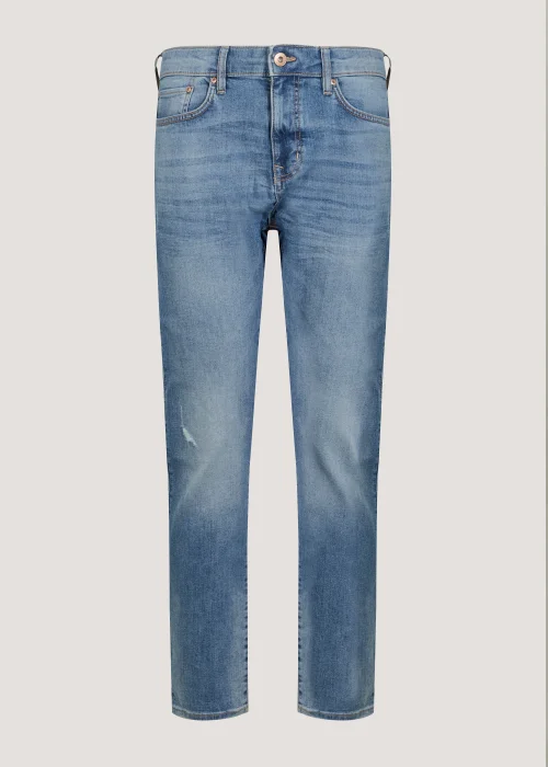 Bright Blue Stretch Skinny Jeans - 30 Waist Regular Image 5