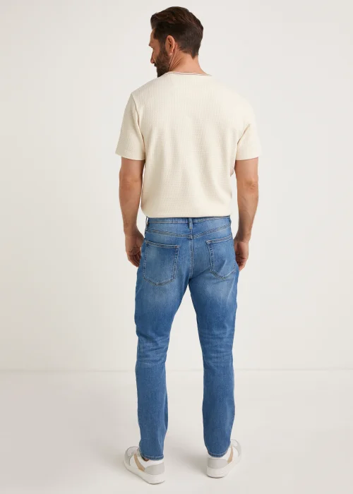 Bright Blue Stretch Skinny Jeans - 30 Waist Regular Image 2