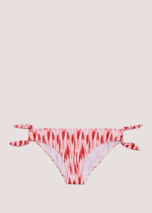 Pink Print Twist Bikini Bottoms - Size 8 Image 4