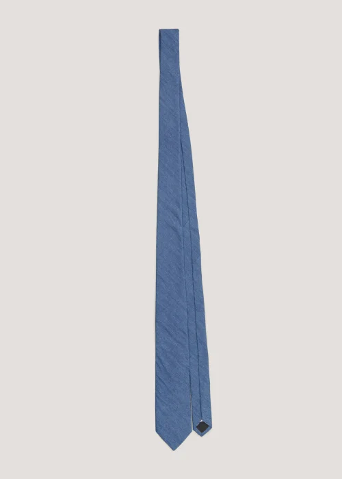 Taylor & Wright Navy Plain Skinny Tie - One Size Image 1