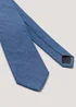 Taylor & Wright Navy Plain Skinny Tie - One Size Image 2