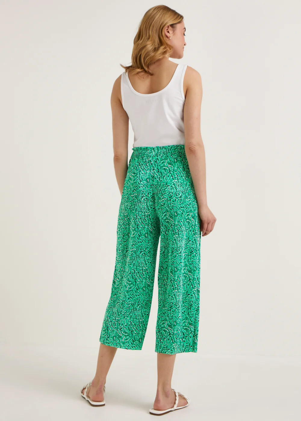 Green Spring Plisse Trousers - 8 Image 2