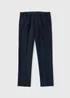Taylor & Wright Navy Regular Fit Flexi Waist Trousers - 32 Waist 29 Leg Image 5