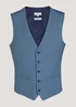 Taylor & Wright Ledger Blue Waistcoat - Small Image 1