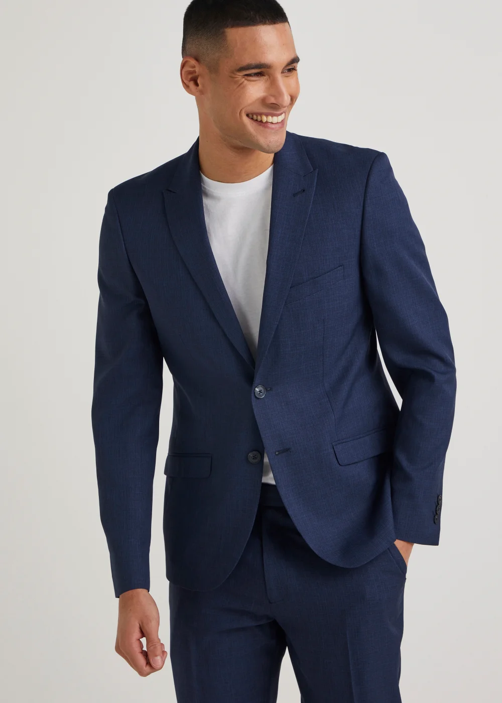 Taylor & Wright Cooper Navy Skinny Fit Suit Jacket - 36 Chest Regular Image 3