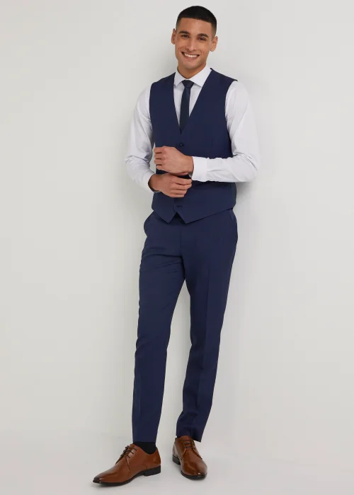 Taylor & Wright Cooper Navy Skinny Fit Suit Trousers - 30 Waist 31 Leg Image 4