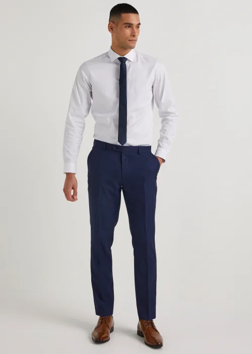 Taylor & Wright Cooper Navy Skinny Fit Suit Trousers - 30 Waist 31 Leg Image 1
