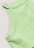 Girls Candy Couture Lime Racer Back Crop Top (9-16yrs) - 9 Yrs Image 2