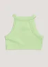 Girls Candy Couture Lime Racer Back Crop Top (9-16yrs) - 9 Yrs Image 1