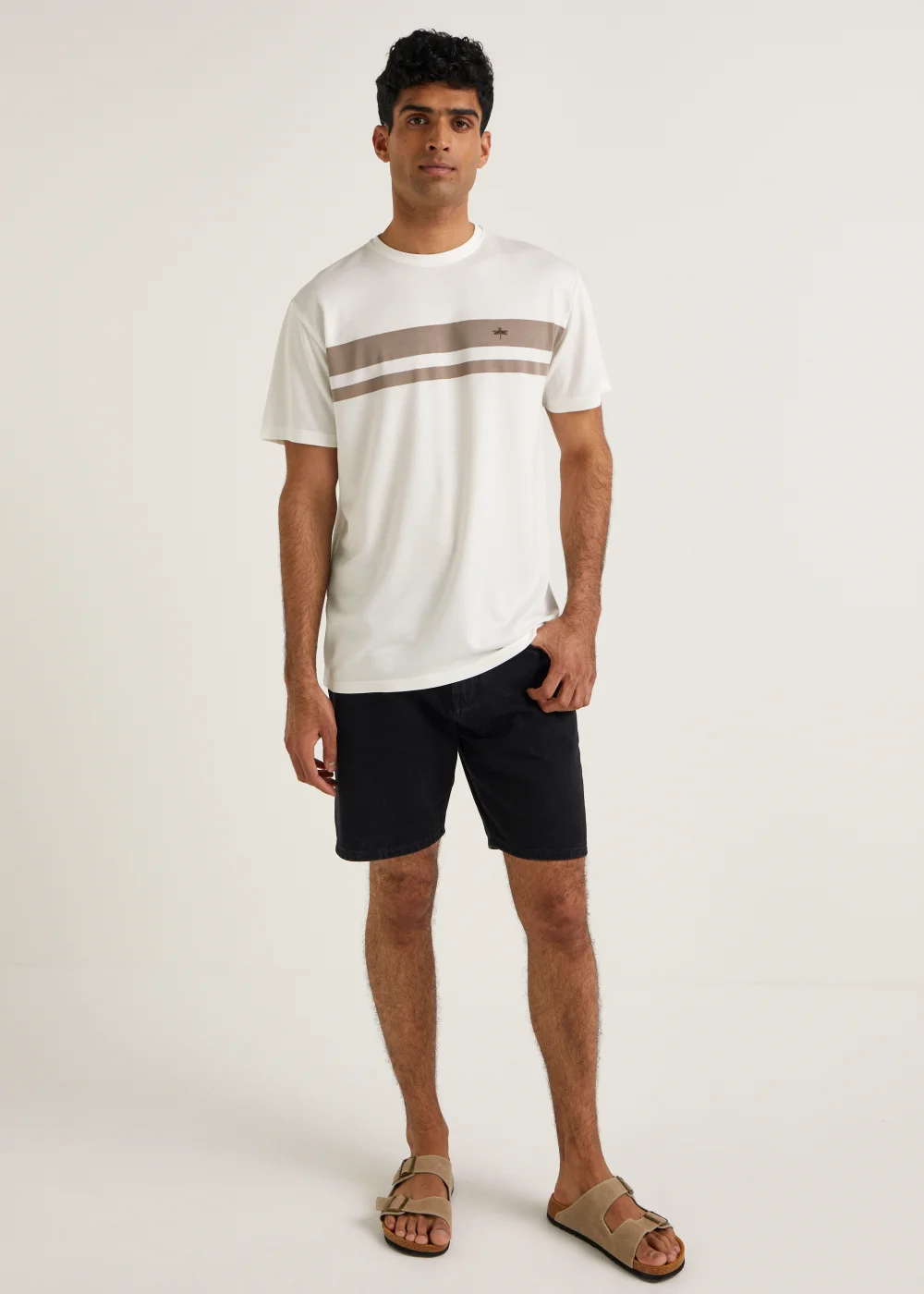 Black Relaxed Denim Shorts - 30 Image 1