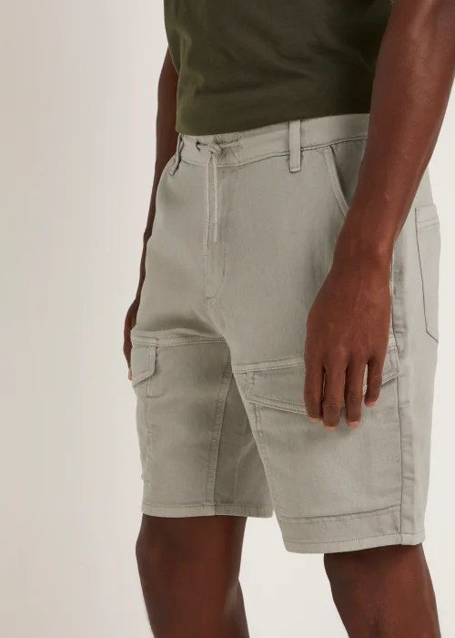 Bone Denim Cargo Shorts - S Image 3