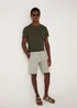Bone Denim Cargo Shorts - S Image 4