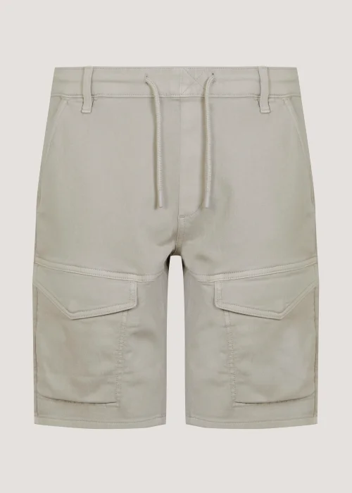 Bone Denim Cargo Shorts - S Image 5
