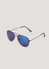 Kids Black Aviator Sunglasses (3-10yrs) - One Size Image 1