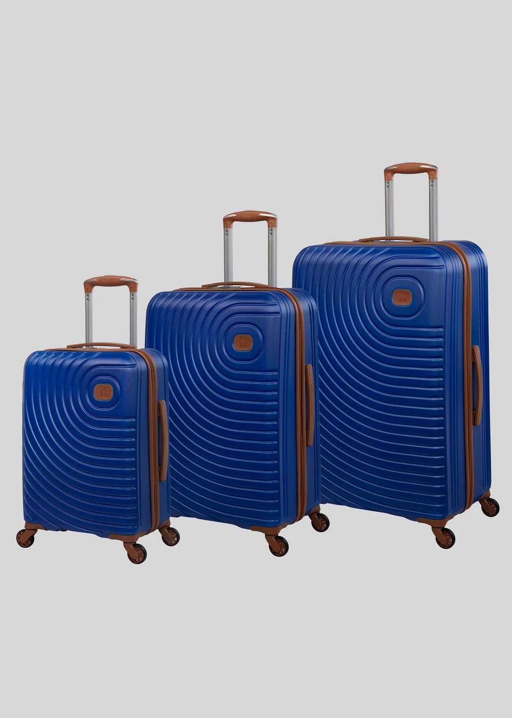 IT Luggage Blue Hard Shell Suitcase - Cabin Image 1