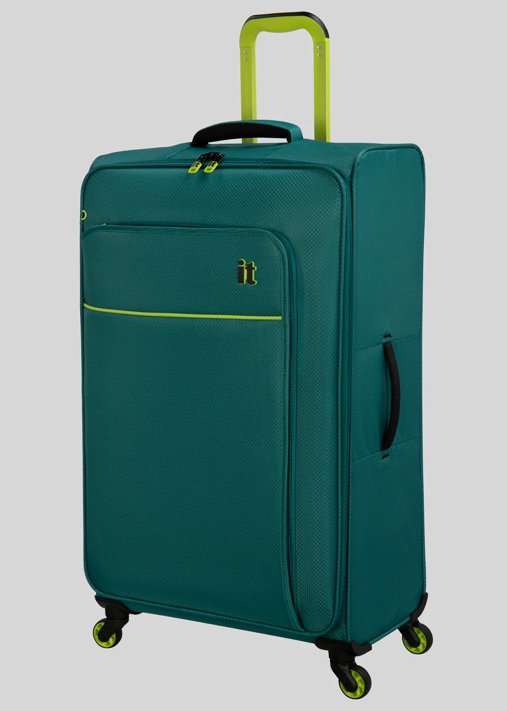 IT Luggage Teal Soft Shell Suitcase - Cabin Image 3
