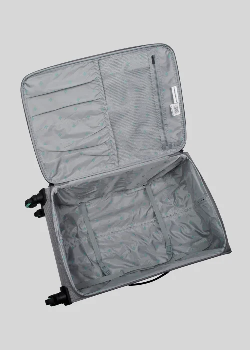 IT Luggage Grey Soft Shell Suitcase - Cabin Image 2