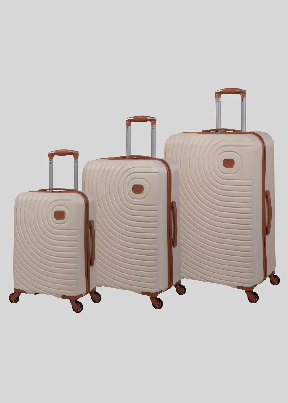 IT Luggage Cream Hard Shell Suitcase - Cabin Image 1