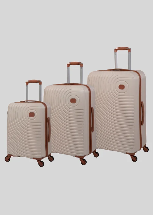 IT Luggage Cream Hard Shell Suitcase - Cabin Image 1