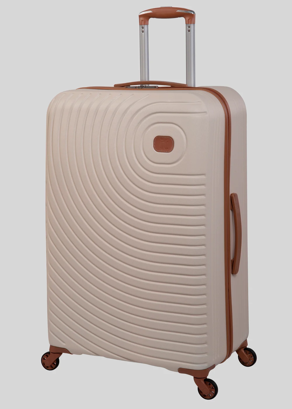 IT Luggage Cream Hard Shell Suitcase - Cabin Image 3