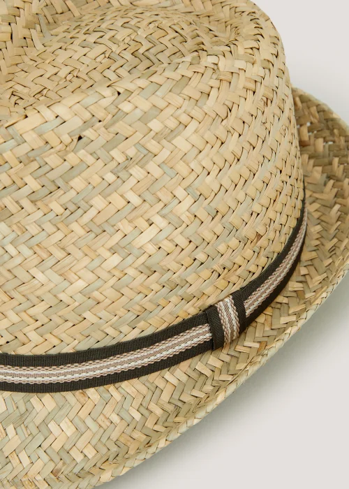 Natural Band Straw Hat - S/M Image 2