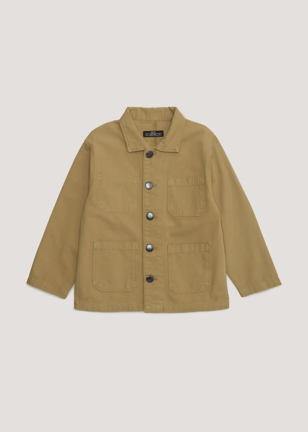 Boys Mini Me Tan Shacket (4-11yrs) - Age 4 Years Image 1