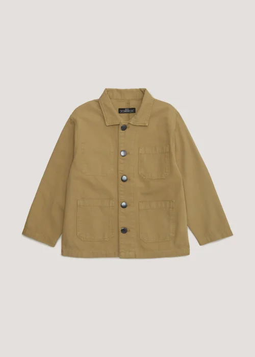 Boys Mini Me Tan Shacket (4-11yrs) - Age 4 Years Image 1