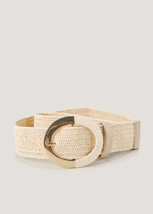 Nude Straw Elastic Belt - S Image 1