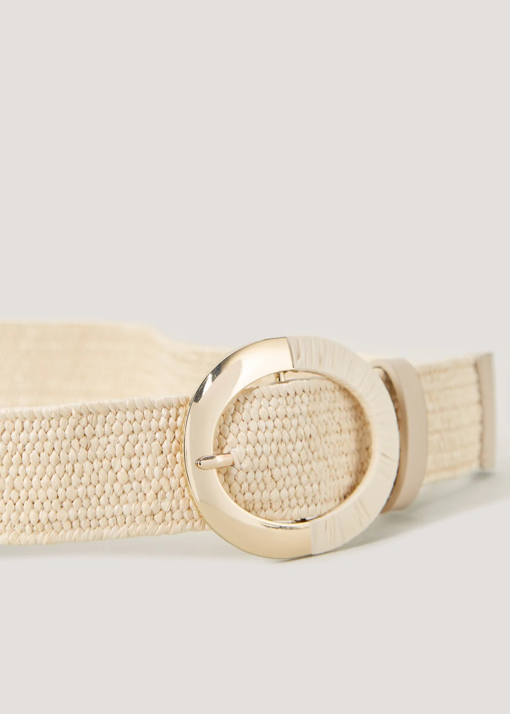 Nude Straw Elastic Belt - S Image 2
