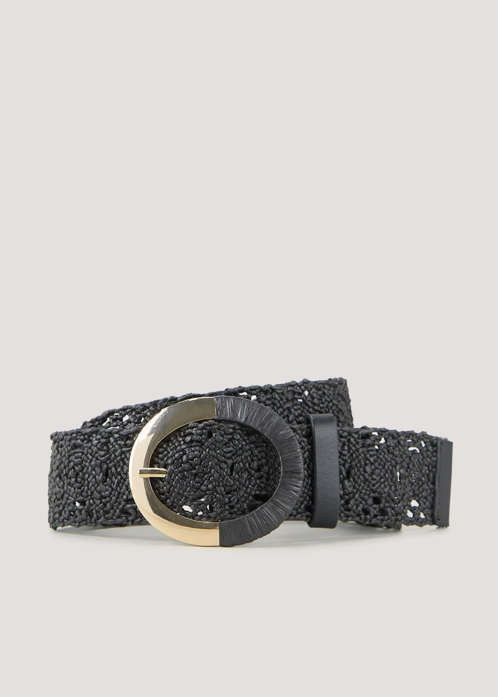 Black Macrame Belt - S Image 1