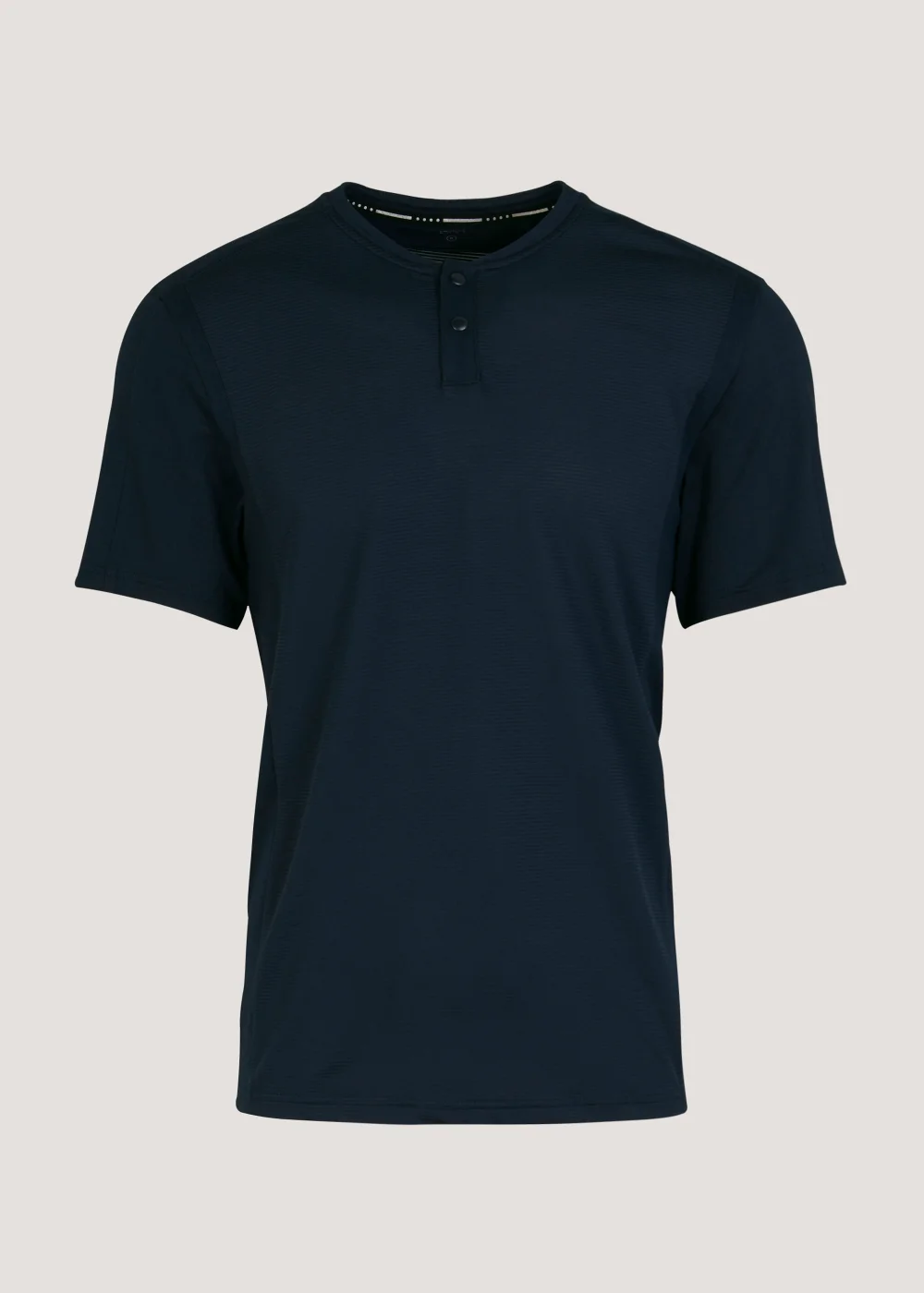 Souluxe Navy Golf Sports Grandad Polo Shirt - S Image 1