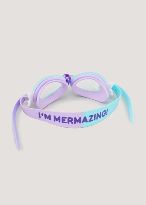 Girls Lilac Mermaid Goggles (One Size) - One Size Image 2