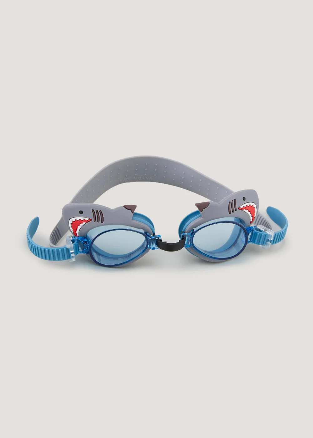 Boys Blue Shark Goggles (One Size) - One Size Image 1