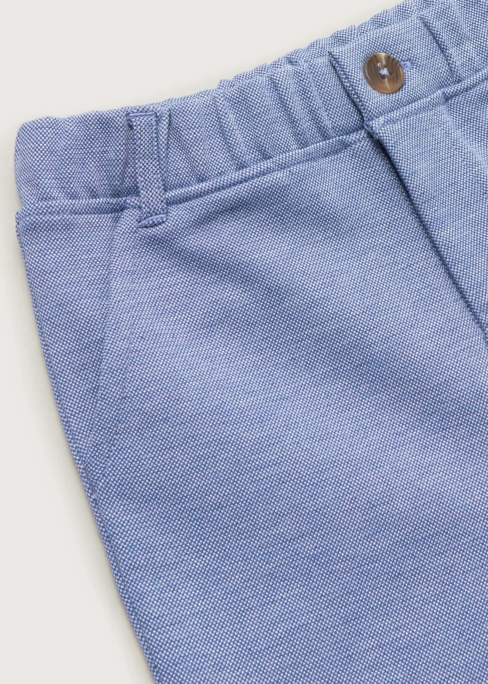 Boys Mini Me Blue Smart Jersey Trousers (9mths-4yrs) - 9-12 months Image 2