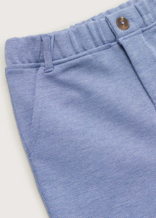Boys Mini Me Blue Smart Jersey Trousers (9mths-4yrs) - 9-12 months Image 2