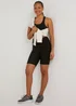 Souluxe Black Ruched Sports Shorts - 8 Image 4