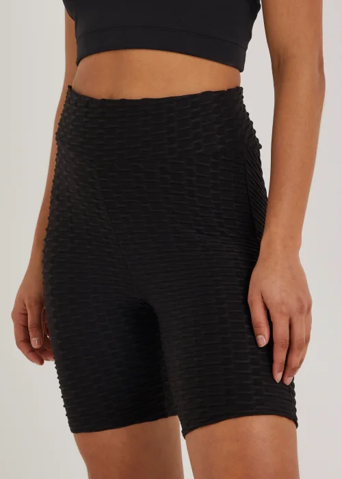 Souluxe Black Ruched Sports Shorts - 8 Image 3