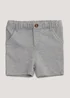 Boys Mini Me Grey Smart Jersey Shorts (9mths-4yrs) - Age 9 - 12 Months Image 1