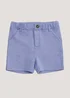 Boys Mini Me Blue Smart Jersey Shorts (9mths-4yrs) - Age 9 - 12 Months Image 1