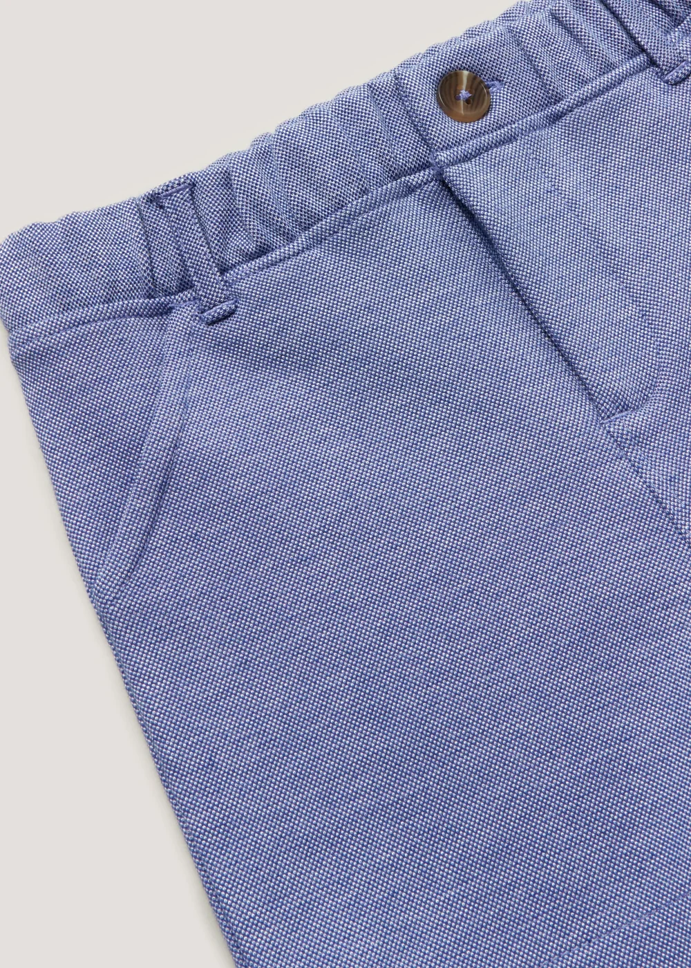 Boys Mini Me Blue Smart Jersey Shorts (9mths-4yrs) - Age 9 - 12 Months Image 2