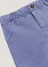 Boys Mini Me Blue Smart Jersey Shorts (9mths-4yrs) - Age 9 - 12 Months Image 2