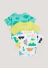 Boys 3 Pack Dinosaur T-Shirts (9mths-6yrs) - Age 9 - 12 Months Image 1