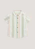 Boys Mini Me Pastel Stripe Seersucker Shirt (9mths-4yrs) - Age 9 - 12 Months Image 1