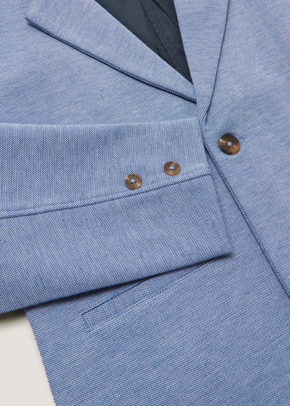 Boys Mini Me Blue Smart Jersey Blazer (4-13yrs) - 4 Yrs Image 2